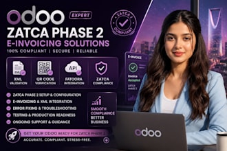 odoo zatca phase2 einvoicing fatoora XML ksa saudi arabia integration compliance