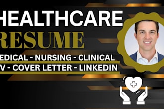 write a professional healthcare resume ats friendly