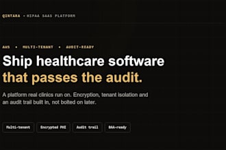 build a hipaa compliant saas platform on AWS