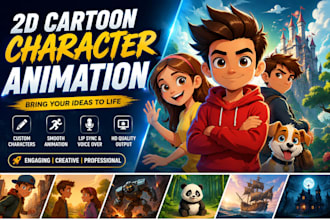 2d cartoon animation 2d character animation cartoon storytelling video modern