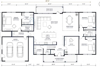 design a professional new build house floor plan