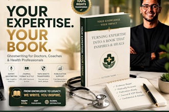 ghostwrite authority book for doctors, therapists, health coaches on amazon KDP