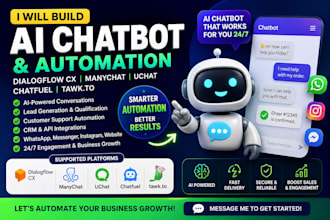 build ai chatbot using dialogflow cx manychat uchat chatfuel