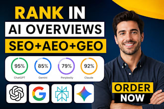 rank website in chatgpt google gemini with aeo SEO GEO and off page backlinks