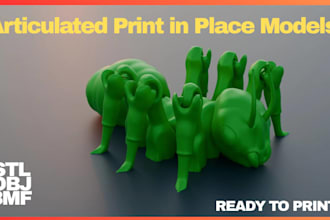 design articulated models, flexi toys, and movable joints ready for 3d printing