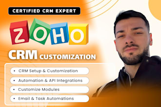 setup zoho CRM automation, zoho one, zoho books automation, zapier integration