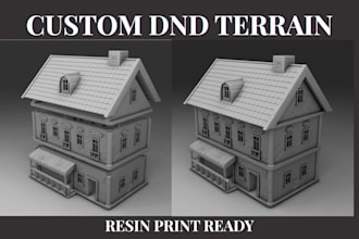 design 3d printable dnd dungeon terrain and tabletop scenery