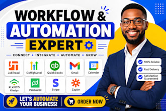 jobtread gohighlevel quickbooks gmail calender klaviyo pandadoc stripe make