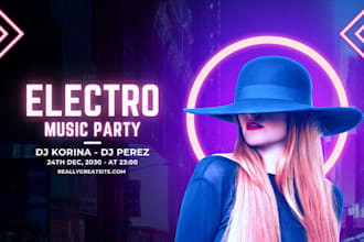 do flyer design, music press kit, artist epk, dj press kit