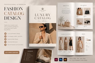 design catalog fashion lookbook company profile brochure design product catalog