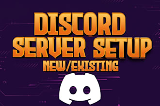 set up new and existing custom discord nft gaming moderator advertise mod boost