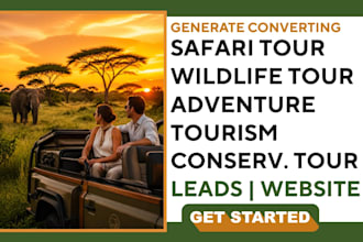 generate safari tour leads wildlife tour adventure tourism website