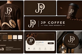 design business logo, branding kit, brand identity and brand guidelines