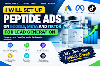 do peptide marketing, google ads, and lead generation for your peptide business