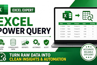 excel power query data cleanup consolidation reporting workflow automation audit