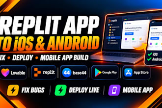 fix replit, replit app deployment, replit ai development, lovable, replit to ios