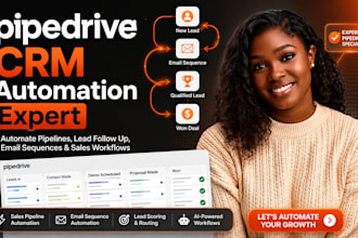 automate pipedrive CRM pipelines lead follow up email sequences sales workflow