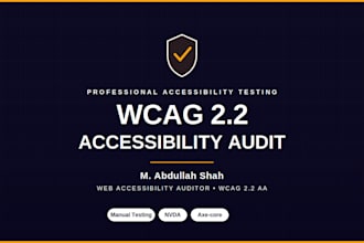 conduct a 5 page wcag ada website accessibility audit