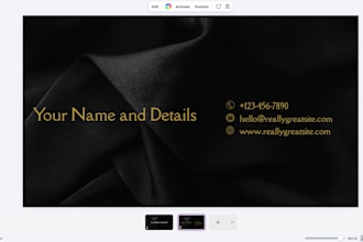 create a simple business card logo