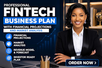 create a fintech business plan with revenue model and growth strategy
