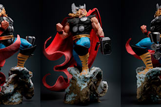 do custom 3d character modeling 3d action figure toys or statue with 3d printing