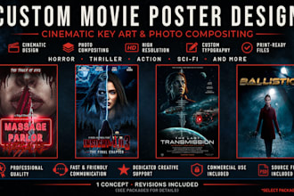 create a professional cinematic movie poster
