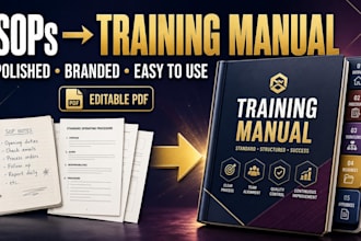transform your sops into a professional training manual