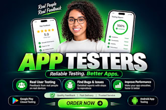test mobile app and qa review, website review, and android app user experience