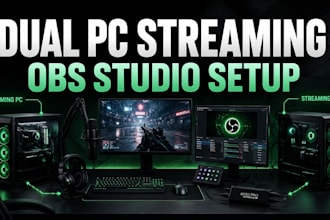 set up dual PC streaming with obs studio and capture card