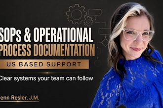 create clear sops and operational process documentation