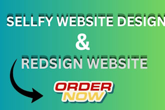 sellfy design and redesign your website