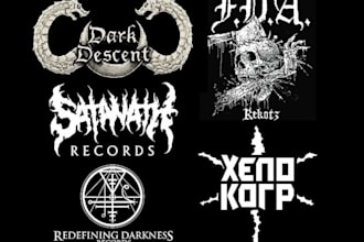 create authentic underground death metal band logo