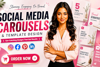 design pinterest pins instagram carousel post and canva social media templates