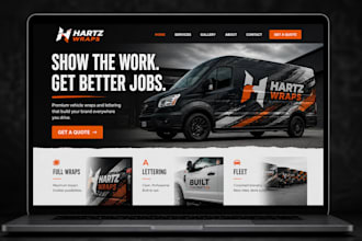 design a local business homepage mockup that gets calls
