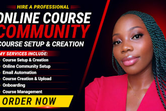 set up skool community, course creation, curriculum and course content