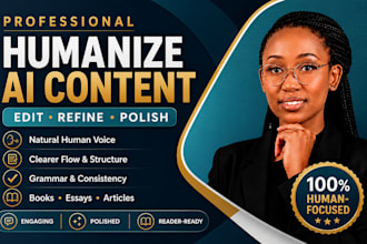 proofread and edit your ai book,ai book editiing,humanize ai content and article
