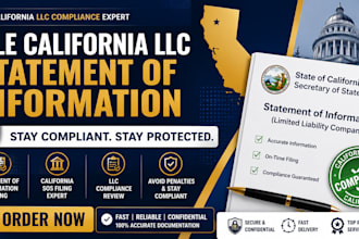 file your california llc statement of information and ensure business compliance