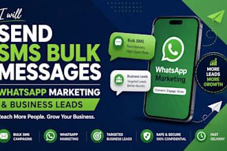 send sms bulk messages whatsapp marketing business leads sms
