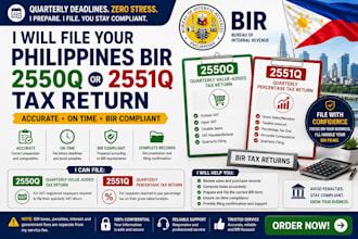 file your philippines bir 2550q or 2551q tax return