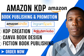 create KDP amazon account ebook formatting, ebook branding and ebook publishing