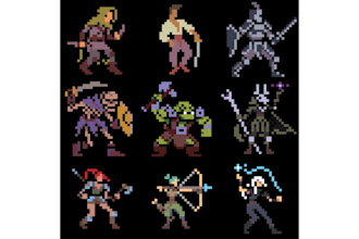 pixel art animation, pixel art character sprite nsfw pixel for game art