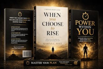 design self help book cover, health, wellness and motivation book cover for kdp