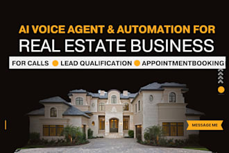 real estate ai voice agent, ai chatbot, lead automation with retell ai vapi ai
