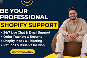 provide professional shopify customer support and order tracking