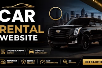 design wix car rental website for car rental wix car booking website for you