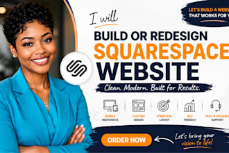 build squarespace website, redesign squarespace website development, squarespace