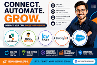 integrate quickbase with real geeks kvcore hubspot and salesforce