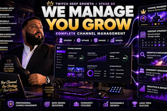manage and grow your twitch channel with a growth strategy