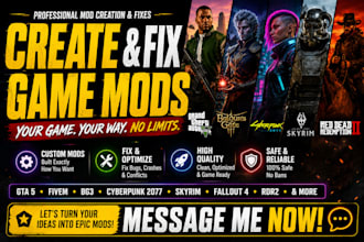 create fix gta 5 bdg3 cyberpunk 2077 skyrim fallout 4 rdr2 follower mods fivem x