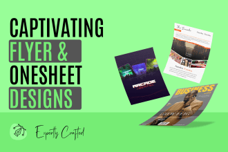 create captivating flyer and onesheet designs